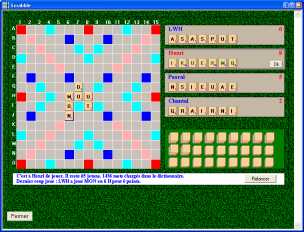 Copie d'écran de Scrabble